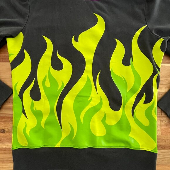 Disney Parks Maleficent Zip Front Sweatshirt Hood horns Medium Fits Small - Picture 4 of 10